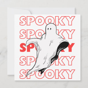 Tarjeta Festiva Fantasma espeluznante