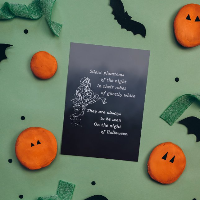 Tarjeta Festiva Fantasmas silenciosos de la noche - Halloween vint (Subido por el creador)