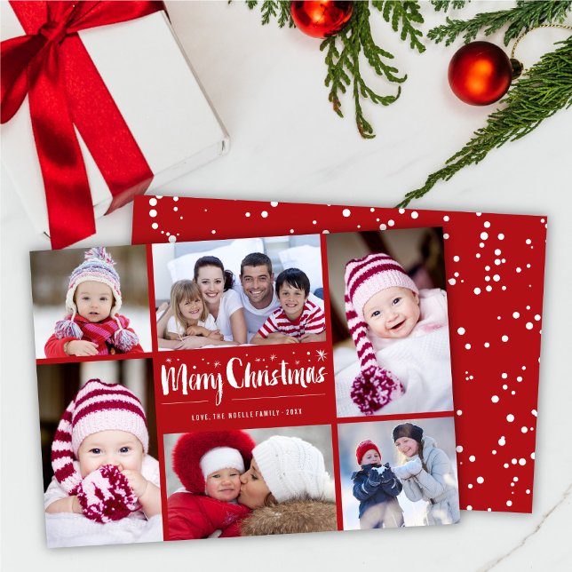 Tarjeta Festiva Fantástico navideño estampado moderno 6 foto (Subido por el creador)