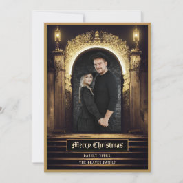 Tarjeta Festiva Fantasy Merry Christmas Holiday Card