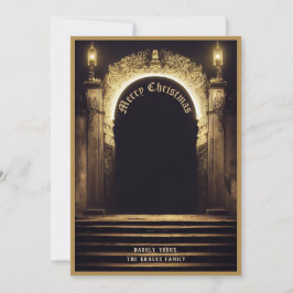 Tarjeta Festiva Fantasy Merry Christmas Holiday Card