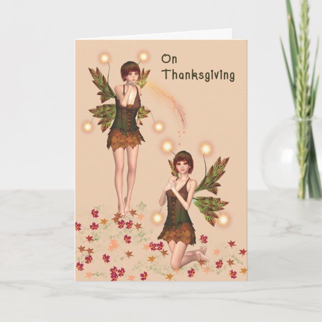 Tarjeta Festiva Fantasy Thankending Card (Anverso)