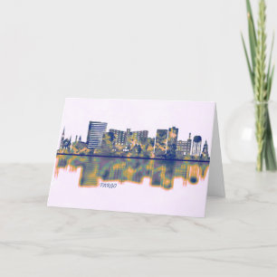 Tarjeta Festiva Fargo Skyline