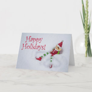 Tarjeta Festiva Farley la carta de los Navidades elfos