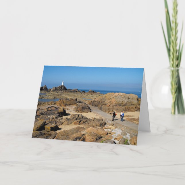 Tarjeta Festiva Faro de Corbiere (Anverso)