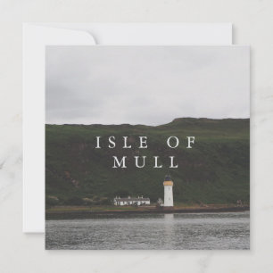 Tarjeta Festiva Faro de la Isla de Mull