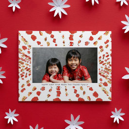 Tarjeta Festiva Faroles acuáticos Fotografía china de Año Nuevo