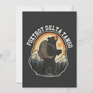 Tarjeta Festiva FDT resiste el filete del oso Delta Tango