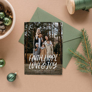 Tarjeta Festiva Fe esperanza amor alegría religiosa foto de Navida
