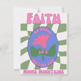 Tarjeta Festiva Fe Tan Pequeña Como Una Semilla De Mostaza/Cristia