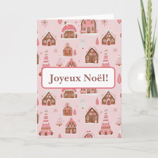 Tarjeta Festiva Féerie Gourmande Noël avec texte personnalisable (Anverso)