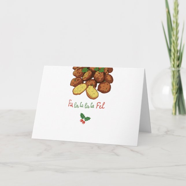 Tarjeta Festiva Fel del la del la del la del la del Fa - produzca (Anverso)