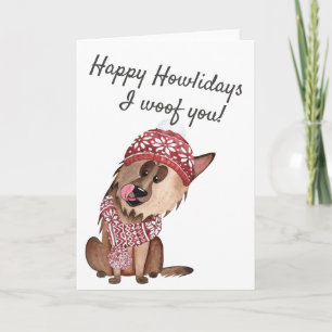 Tarjeta Festiva Felices días de cómo lidiamos Te quiero pastor ale