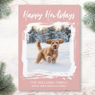 Tarjeta Festiva Felices días de cómo lidias Perro Foto personaliza