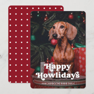 Tarjeta Festiva Felices días de cómo lloran   La foto de tu perro 