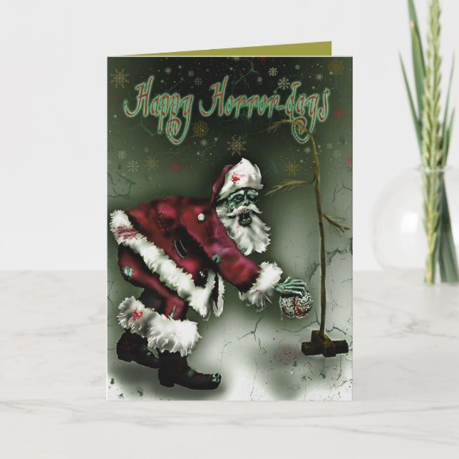 Tarjeta Festiva Felices Días de Horror (Anverso)