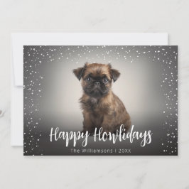 Tarjeta Festiva Felices días de Howlida Cute foto de perro de Navi