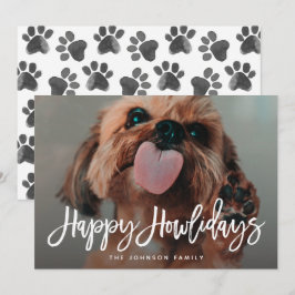 Tarjeta Festiva Felices días festivos para mascotas Foto de Navida