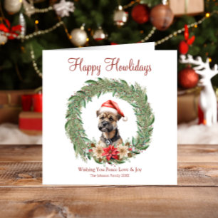 Tarjeta Festiva Felices días festivos Perrito adorable Cairn Terri