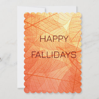 Tarjeta Festiva Felices Fallidays, Personalizado Fall Stononal Pun