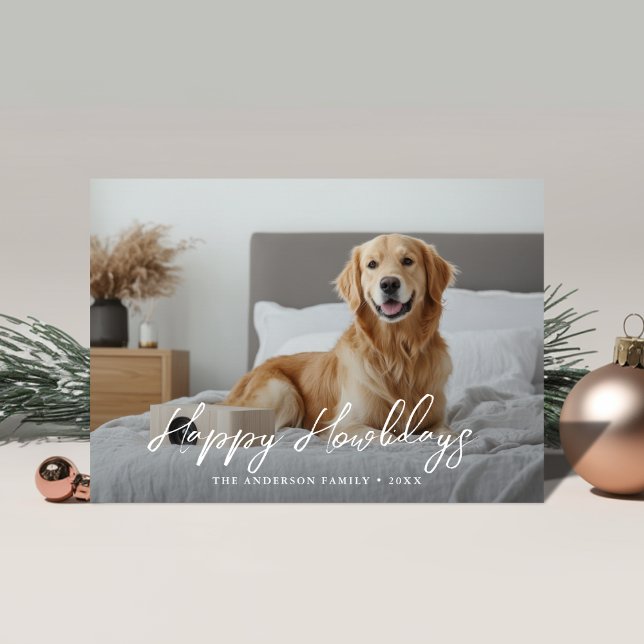 Tarjeta Festiva Felices felicitaciones por fotos de perros de Howl (Subido por el creador)
