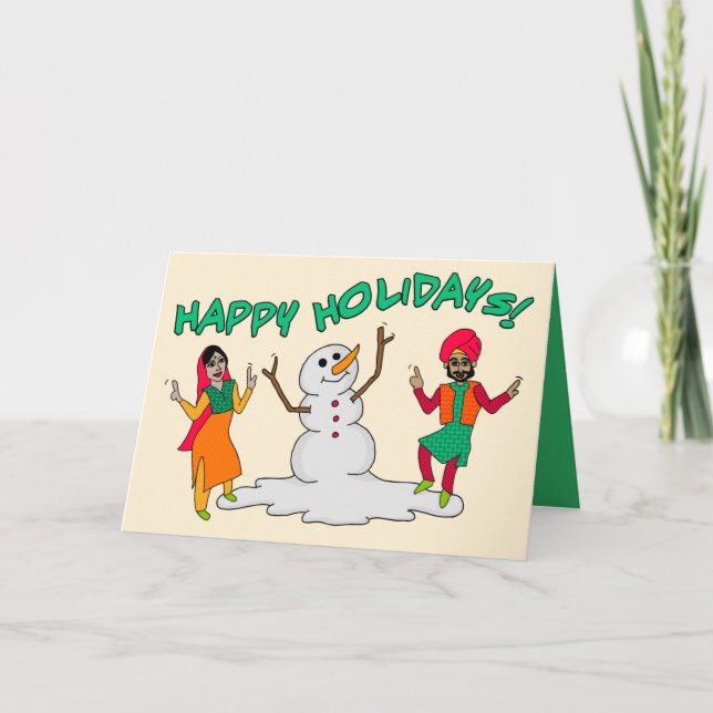 Tarjeta Festiva ¡Felices Fiestas! (Anverso)