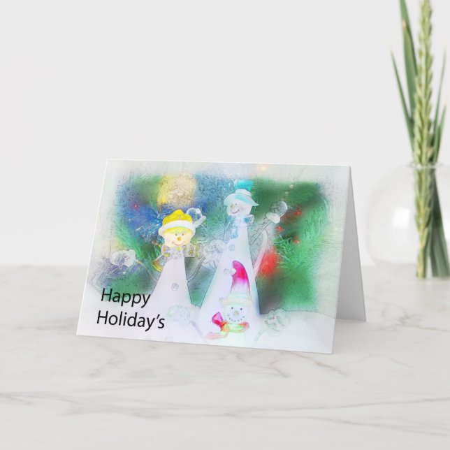 Tarjeta Festiva Felices Fiestas (Anverso)