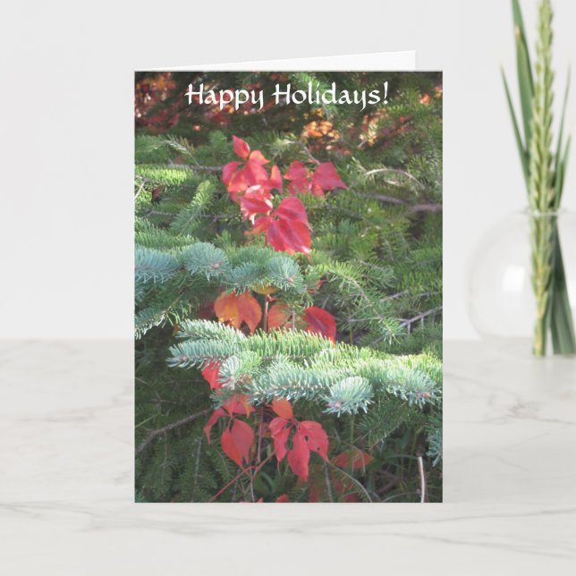 Tarjeta Festiva Felices Fiestas (Anverso)