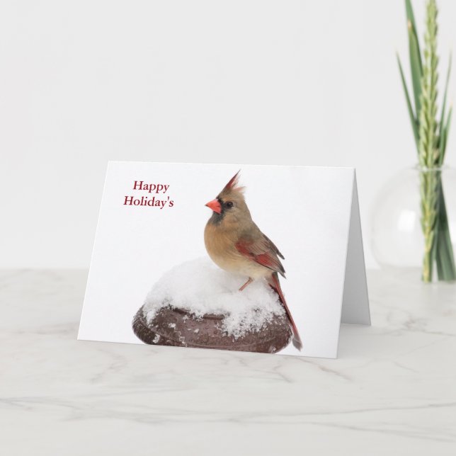 Tarjeta Festiva Felices fiestas (Anverso)