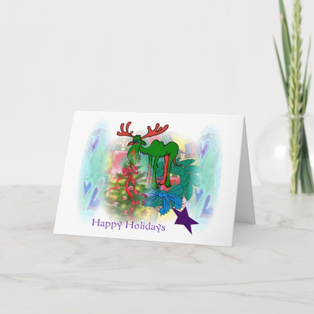Tarjeta Festiva Felices Fiestas (Anverso)