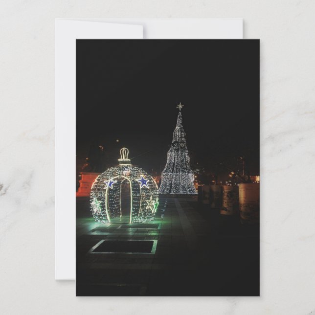 Tarjeta Festiva Felices Fiestas (Anverso)