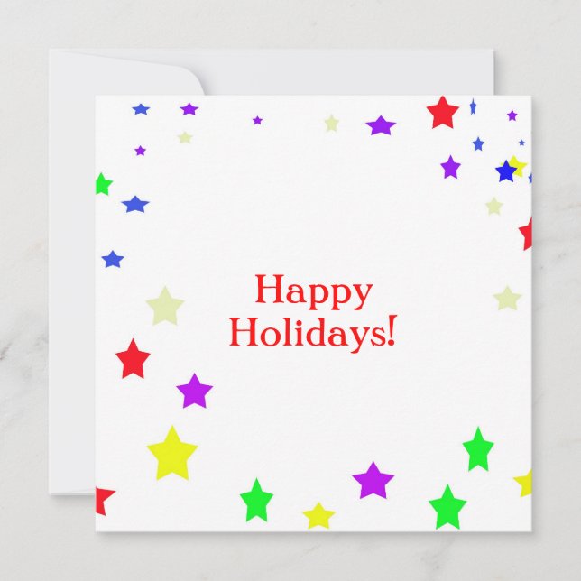 Tarjeta Festiva ¡Felices Fiestas! (Anverso)