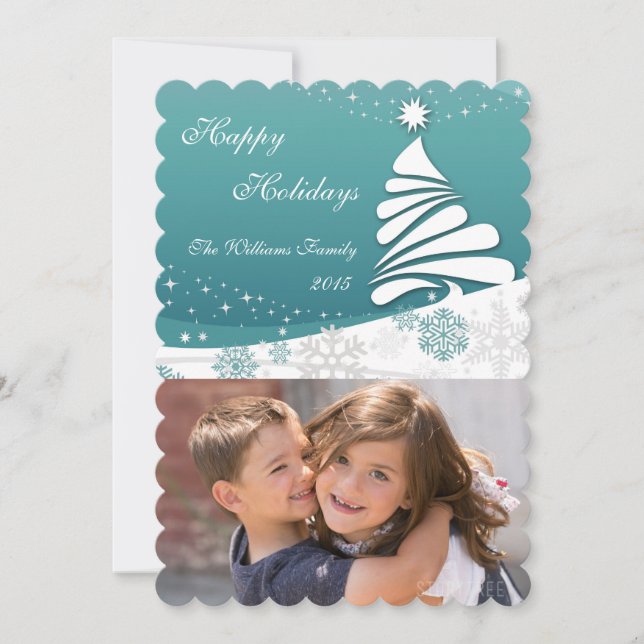 Tarjeta Festiva Felices Fiestas (Anverso)