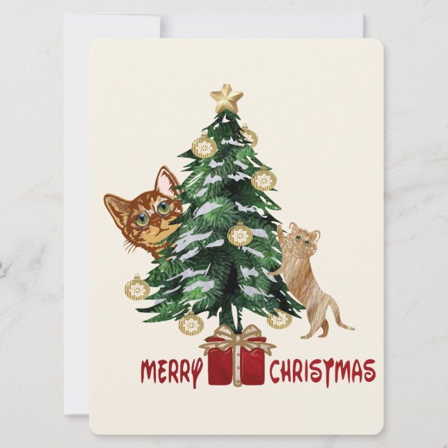 Tarjeta Festiva Felices Fiestas (Anverso)