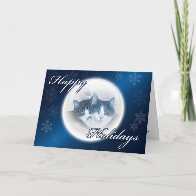 Tarjeta Festiva Felices Fiestas (Anverso)