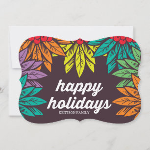Tarjeta Festiva felices fiestas