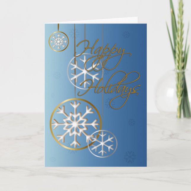 Tarjeta Festiva Felices Fiestas (Anverso)