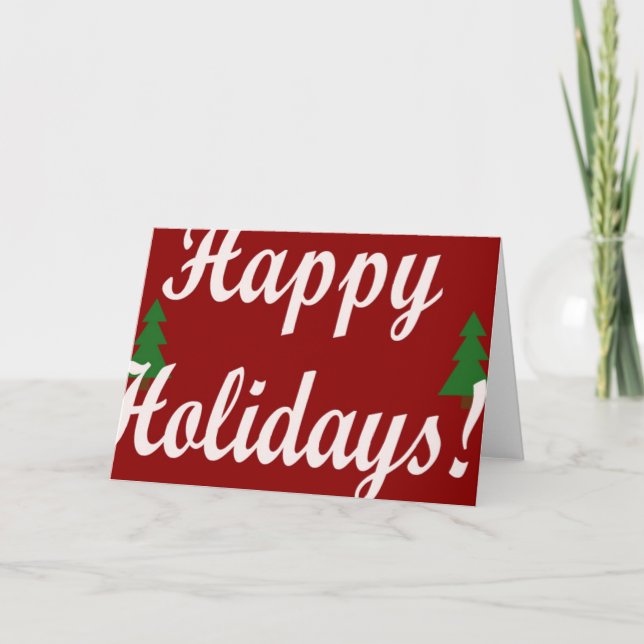 Tarjeta Festiva Felices Fiestas (Anverso)