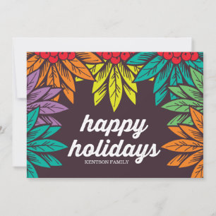 Tarjeta Festiva felices fiestas
