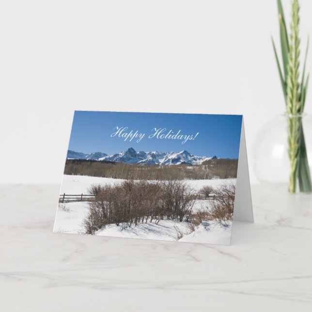 Tarjeta Festiva ¡Felices fiestas! (Anverso)