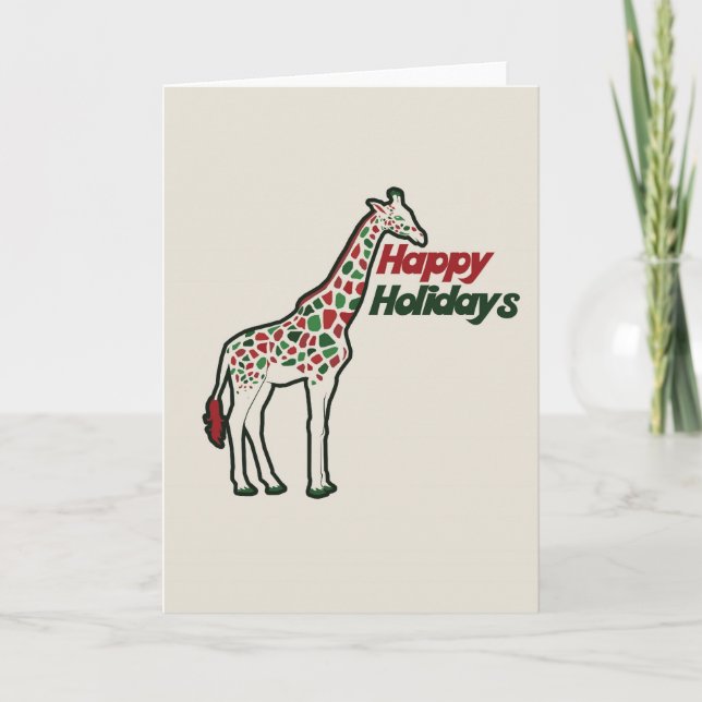 Tarjeta Festiva Felices fiestas (Anverso)