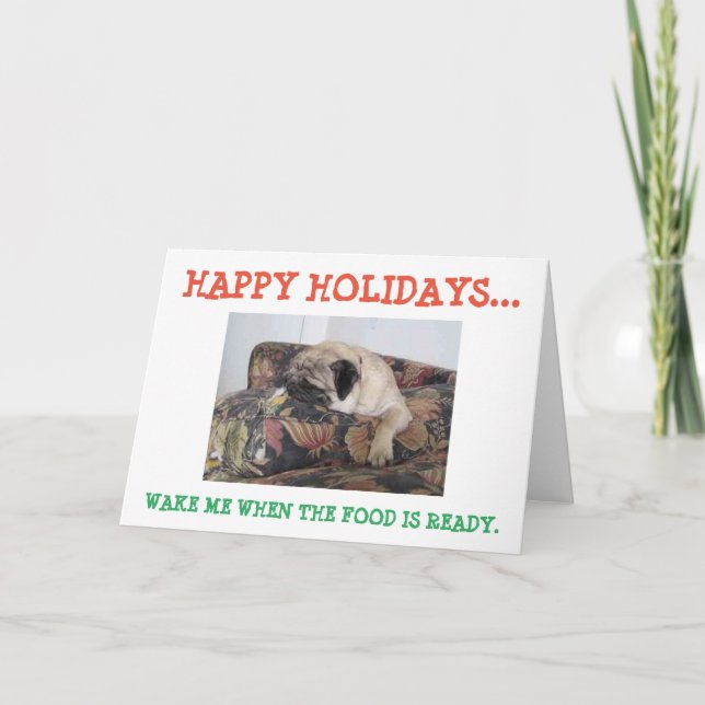 Tarjeta Festiva Felices Fiestas (Anverso)