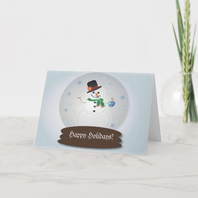 Tarjeta Festiva Felices Fiestas (Anverso)