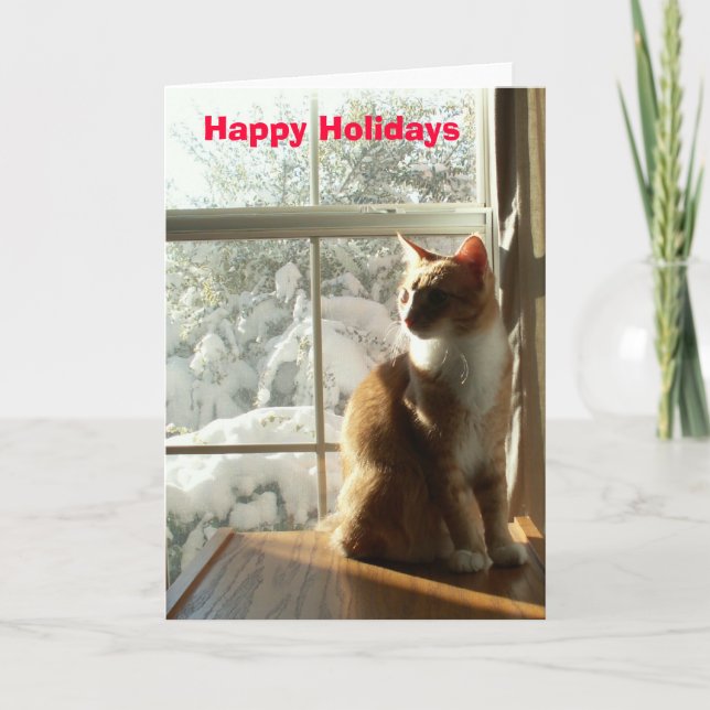 Tarjeta Festiva Felices Fiestas (Anverso)