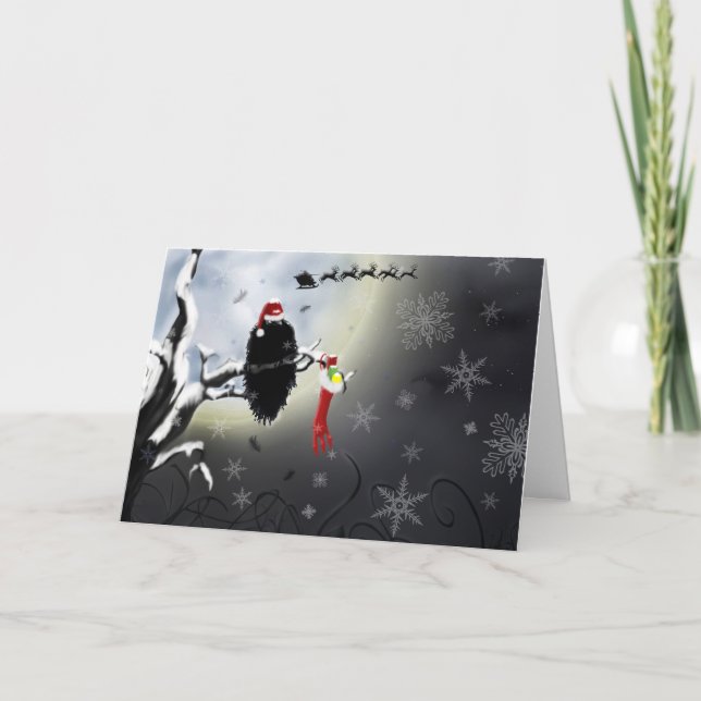 Tarjeta Festiva Felices Fiestas (Anverso)