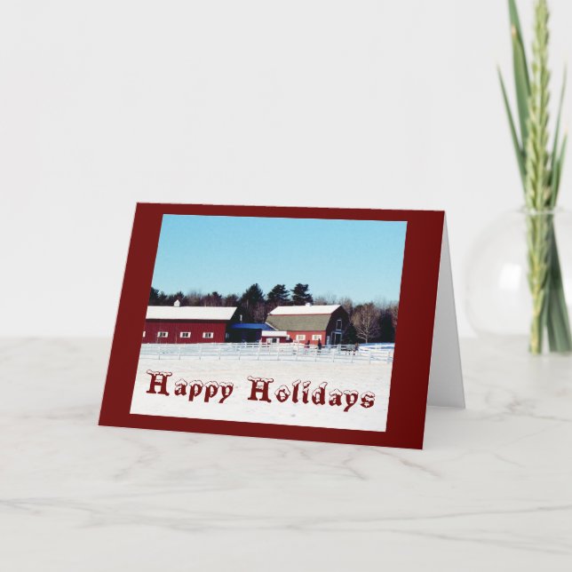 Tarjeta Festiva Felices Fiestas (Anverso)