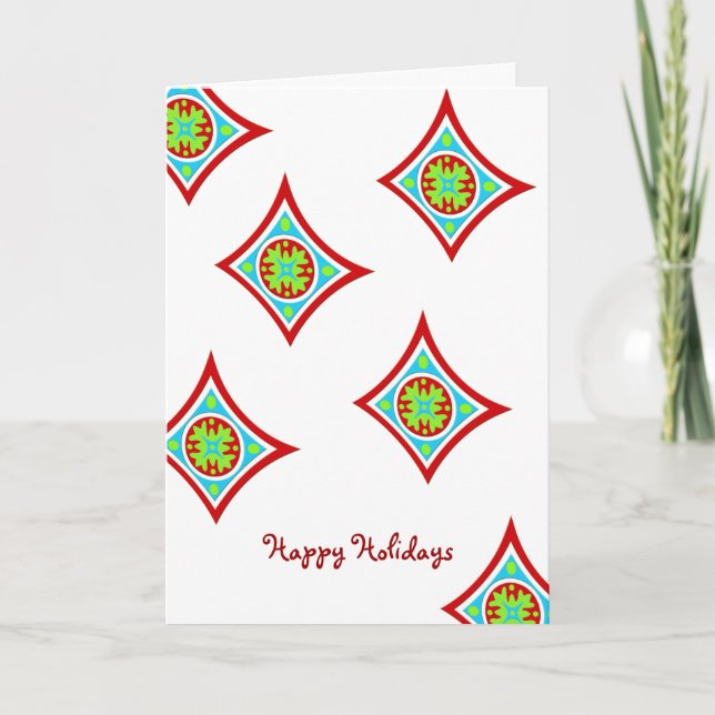 Tarjeta Festiva Felices Fiestas (Anverso)