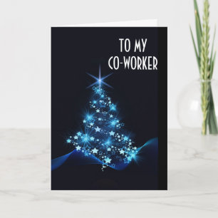 TARJETA FESTIVA FELICES FIESTAS A MI **COMPAÑERO DE TRABAJO**