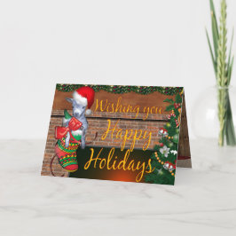 Tarjeta Festiva Felices Fiestas, Bebé