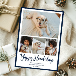 Tarjeta Festiva Felices Fiestas Caninas 4 Fotos